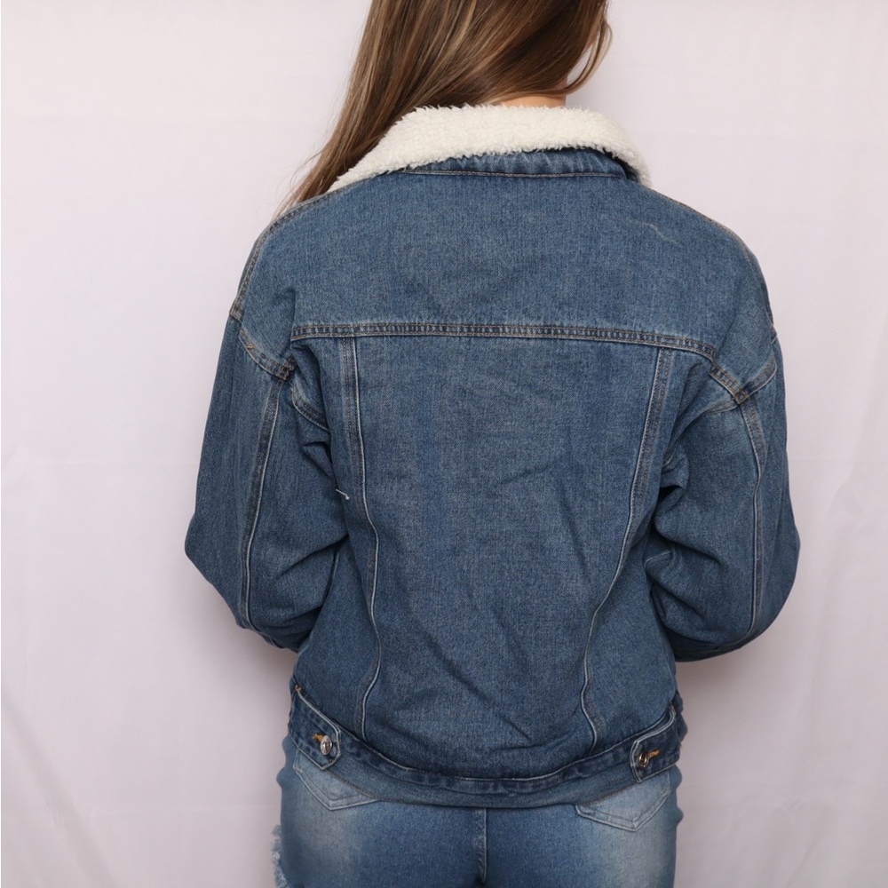 Love Tree Blue Jean Jacket Size S New - Picture 4 of 6